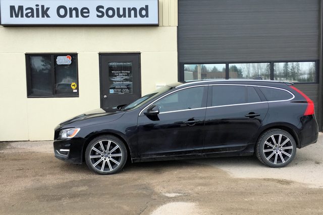 2017 Volvo V60 with professional window tint in North Bay